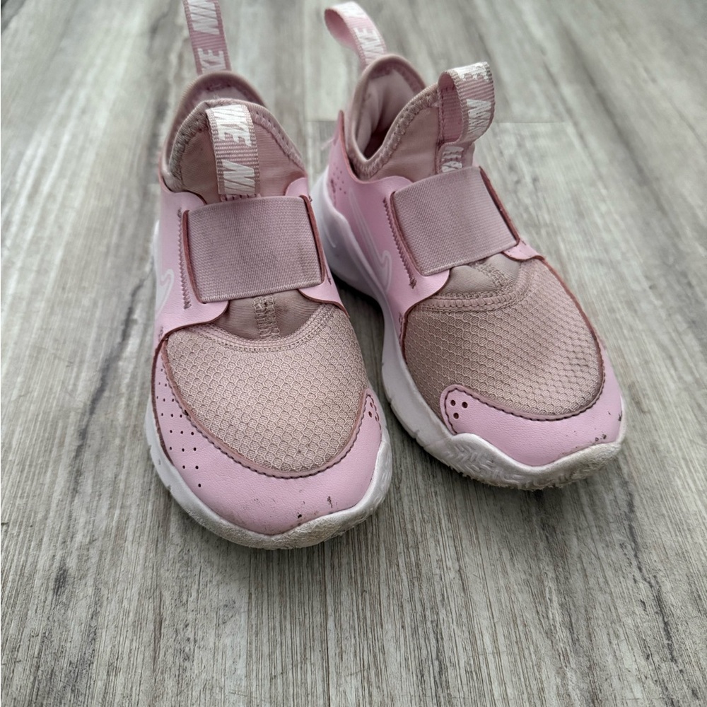 Nike Pink Sneakers with Velcro Strap and Breathable Mesh
